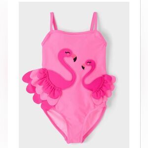 NWT Pink Flamingo Swimsuit for Kids